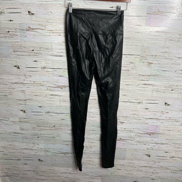 Aritzia Wilfred Free Faux Leather Daria High Waist Skinny Leggings Black Sz Smal - Picture 8 of 9